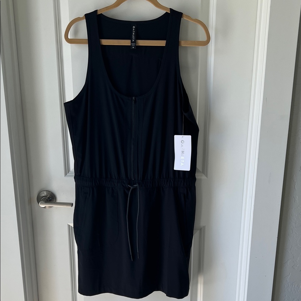 Athleta Black Expedition Dress with Built/In Shorts